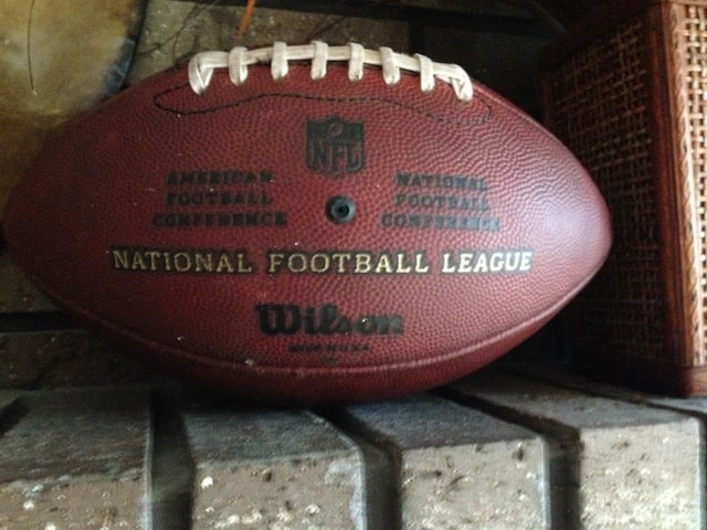 Football from a Vikings game