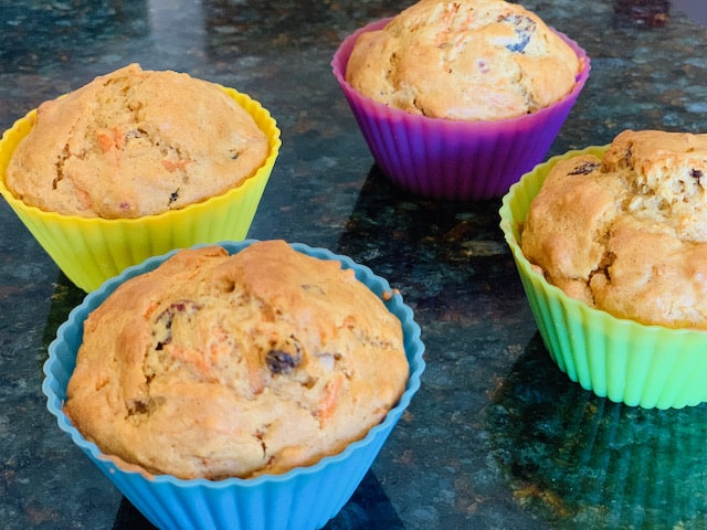 Carrot Raisin muffins